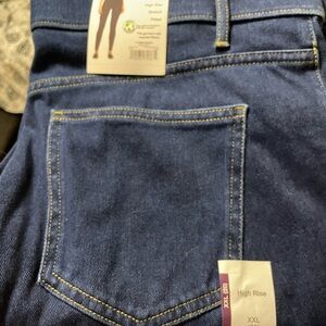 High Rise Blue Jeggings-skinny leg fit